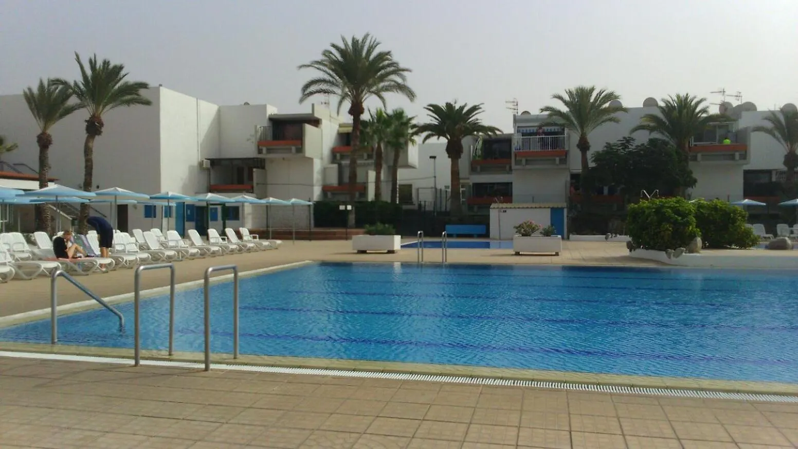 Sunny Terrace With Open View And Big Pool In South Tenerife Costa Del Silencio